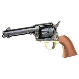 Cimarron Pistolero 9MM Single Action Revolver 4.75" Barrel Color Case Hardened Steel Wood Grips - 3
