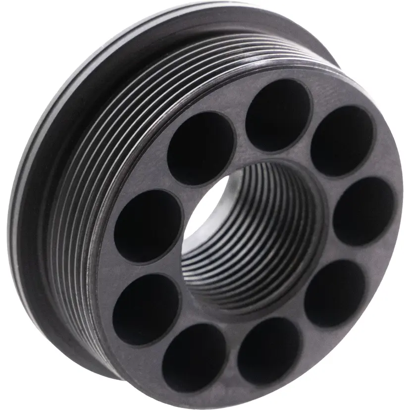 CMMG ZEROED HUB Mount Direct Thread 5/8x24 to HUB 1.375x24 Nitride Black Muzzle Device - 1