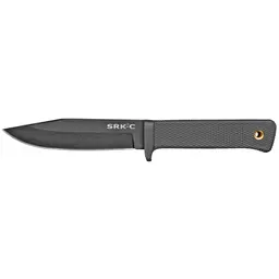 Cold Steel SRK Compact Fixed Blade Knife 5" SK-5 Black Tuff-Ex Plain Edge with Secure-Ex Sheath - 1