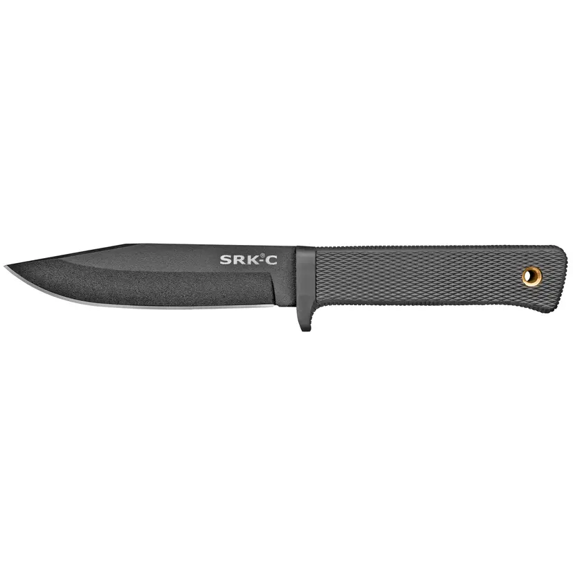 Cold Steel SRK Compact Fixed Blade Knife 5" SK-5 Black Tuff-Ex Plain Edge with Secure-Ex Sheath - 1