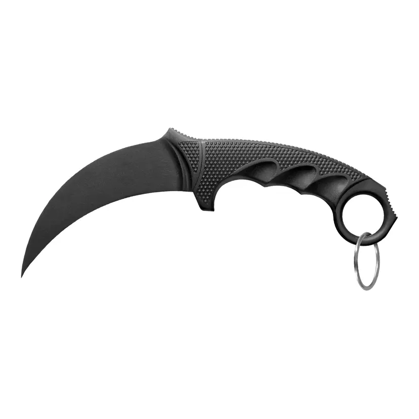 Cold Steel FGX Karambit 4" Fixed Blade Knife Black Kray-Ex Handle Plain Edge - 1