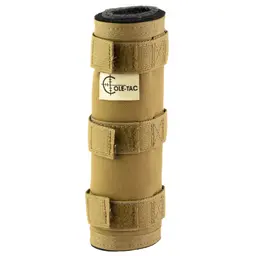 Cole-TAC HTP 7.5" Suppressor Cover Coyote Brown – Fits 1-2" Barrels, Includes Inner Tube & Outer Shell - 1