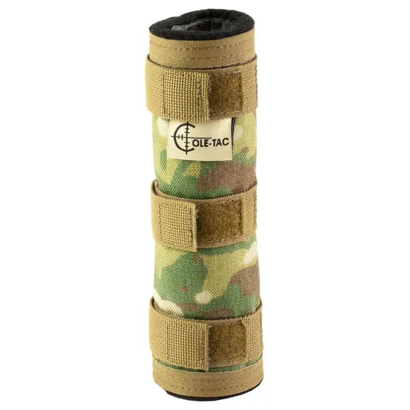 Cole-TAC HTP 7.5" Suppressor Cover Multicam – Fits 1-2" Suppressors with Inner Tube & Outer Shell - 1