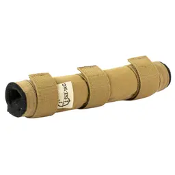 Cole-TAC Metal Python 7.5" Suppressor Cover Coyote Brown – Fits 1-2" Barrels & Muzzle Devices - 3