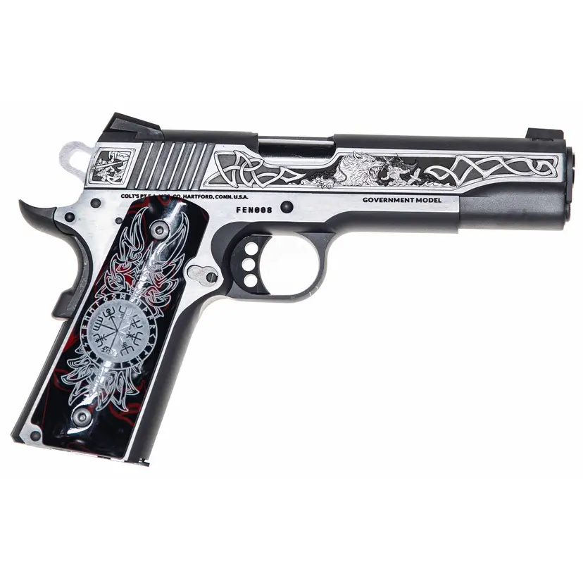 Colt Delta Elite Fenrir 10mm Semi-Auto Pistol 5in Stainless Silver 8rd Novak White Dot Sights - 1