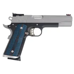 Colt Gold Cup S70 1911 .45 ACP 5" 8rd Semi-Auto Handgun, Stainless/Blue, G10 Grips, Fiber Optic Sights - 2