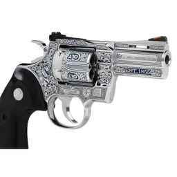 Colt Python 3" 357 Mag Sapphire Finish & Engraving - 2