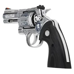 Colt Python 3" 357 Mag Sapphire Finish & Engraving - 3