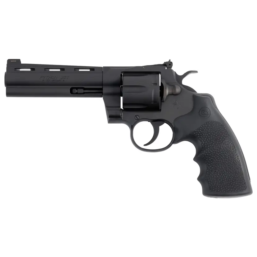 Colt Python 357 Magnum Revolver 5" Matte Black 6rd DA/SA Adjustable Sights - 1