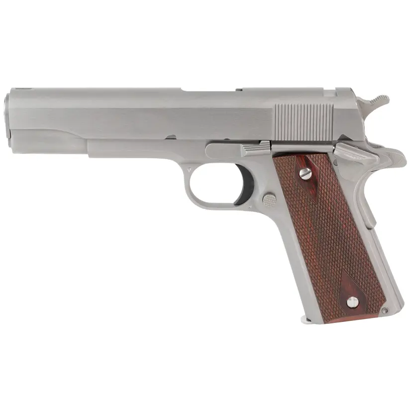 Colt 1911C Government 45ACP 5" Stainless Steel Full Size Semi-Auto Pistol No Sights - 1