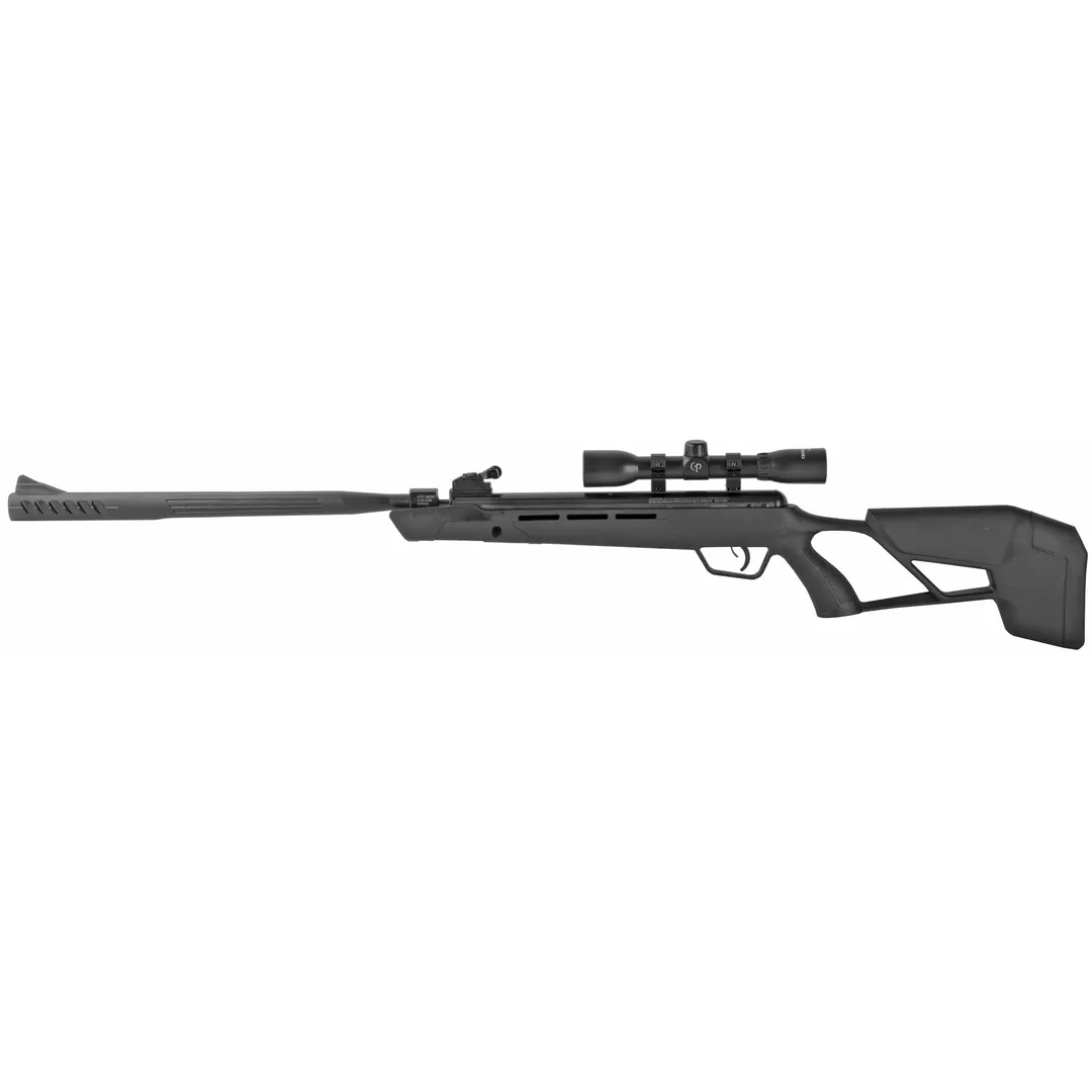 Crosman Mag Fire Mission .22 Cal Air Rifle, 975 FPS, 10-Round Magazine, Black Synthetic Stock