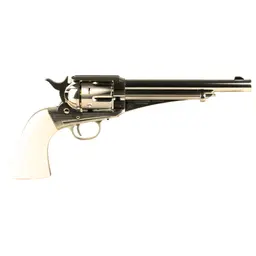 Crosman Remington 1875 .177 CO2 Air Pistol – 6.5" Barrel, 450FPS, Silver, Dual Ammo, White Grips - 2