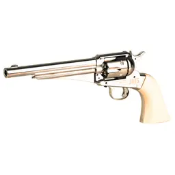Crosman Remington 1875 .177 CO2 Air Pistol – 6.5" Barrel, 450FPS, Silver, Dual Ammo, White Grips - 3