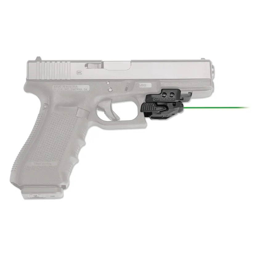 Crimson Trace Rail Master CMR-206 Green Laser Sight for 1913 Rail & Glock – Black - 1