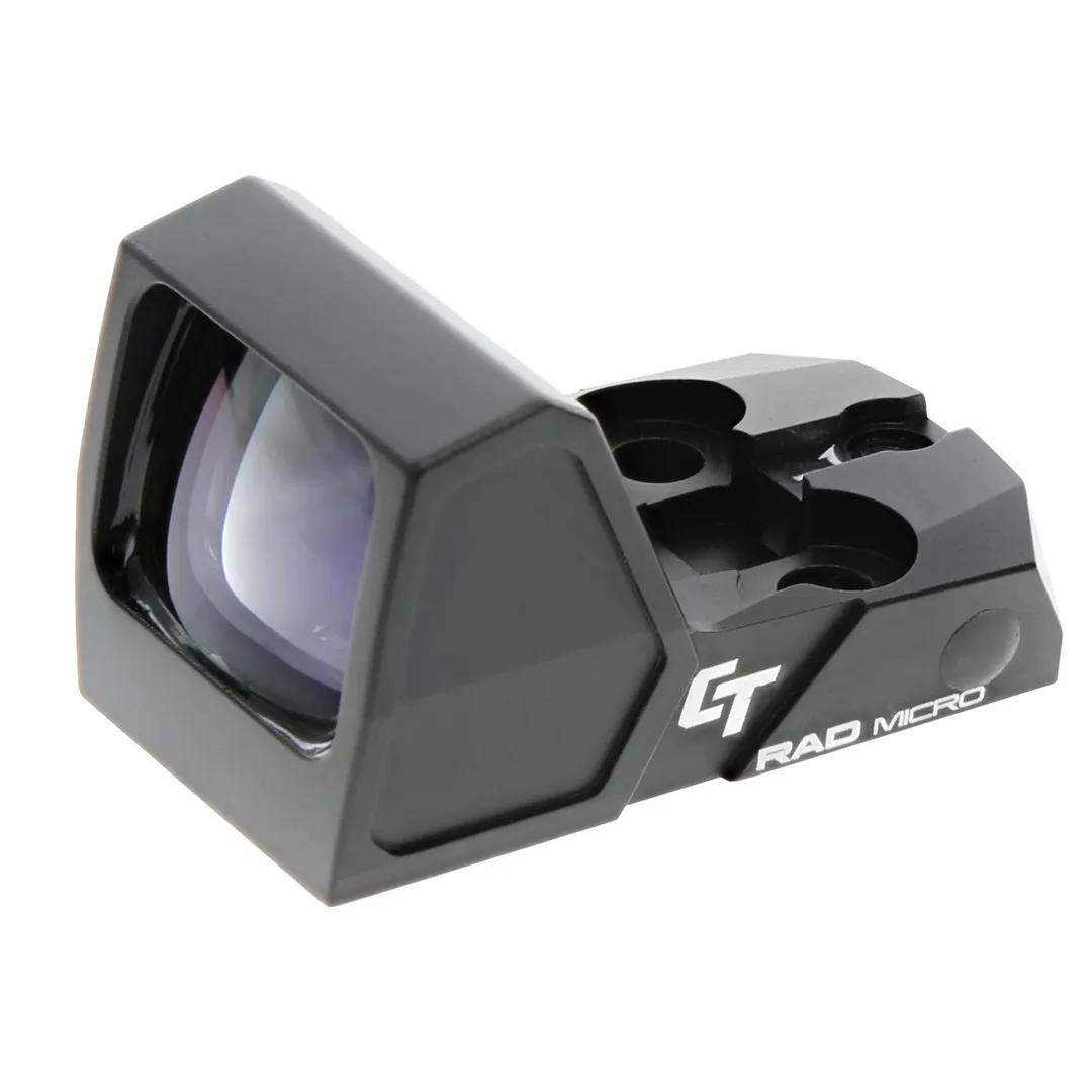 Crimson Trace RAD Micro Green Dot Sight – Compact 5 MOA Open Reflex Optic, Black