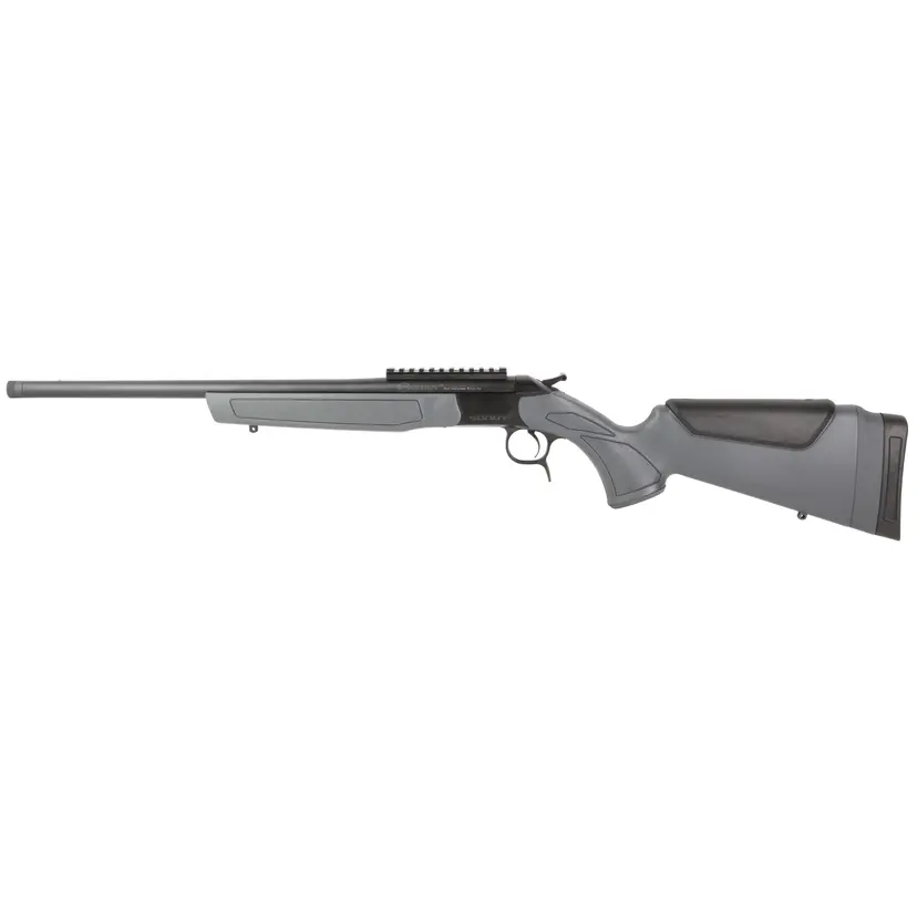 CVA Scout Gen 3 Single Shot Rifle 223 Rem 20" Threaded Barrel Black/Gray Synthetic Stock - 1