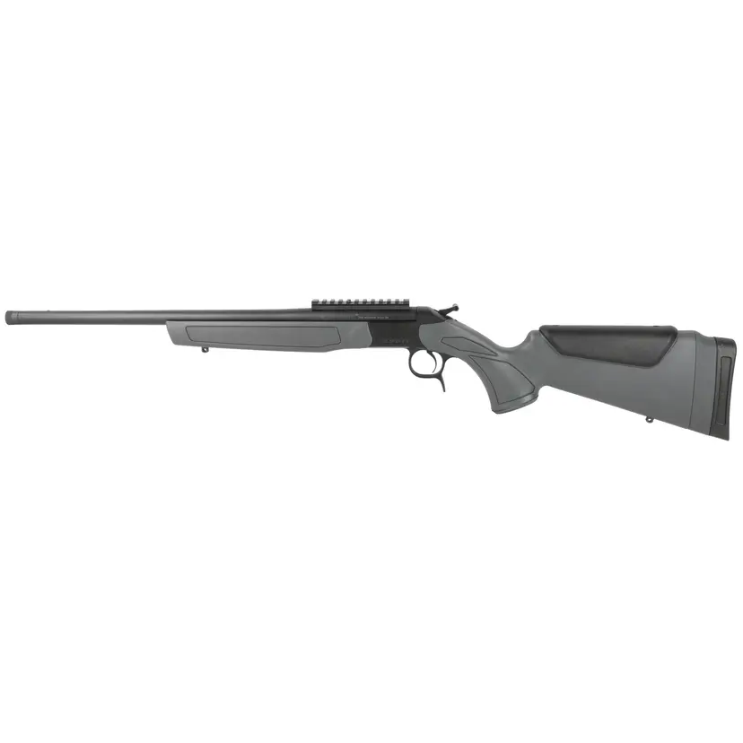 CVA Scout Gen 3 308 Win Single Shot Rifle 20" Threaded Barrel Black/Gray Synthetic Stock - 1