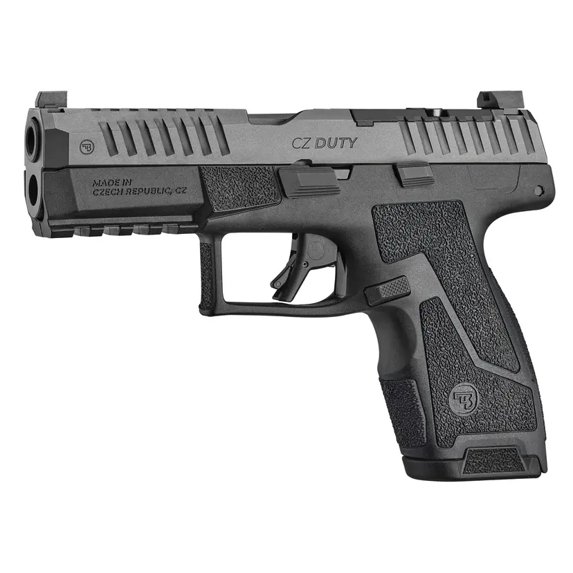 CZ Duty 4.0F 9mm Full-Size Striker-Fired Polymer Pistol 4in Black Nitride Optics Ready H3 Tritium Night Sights 19+1 - 1