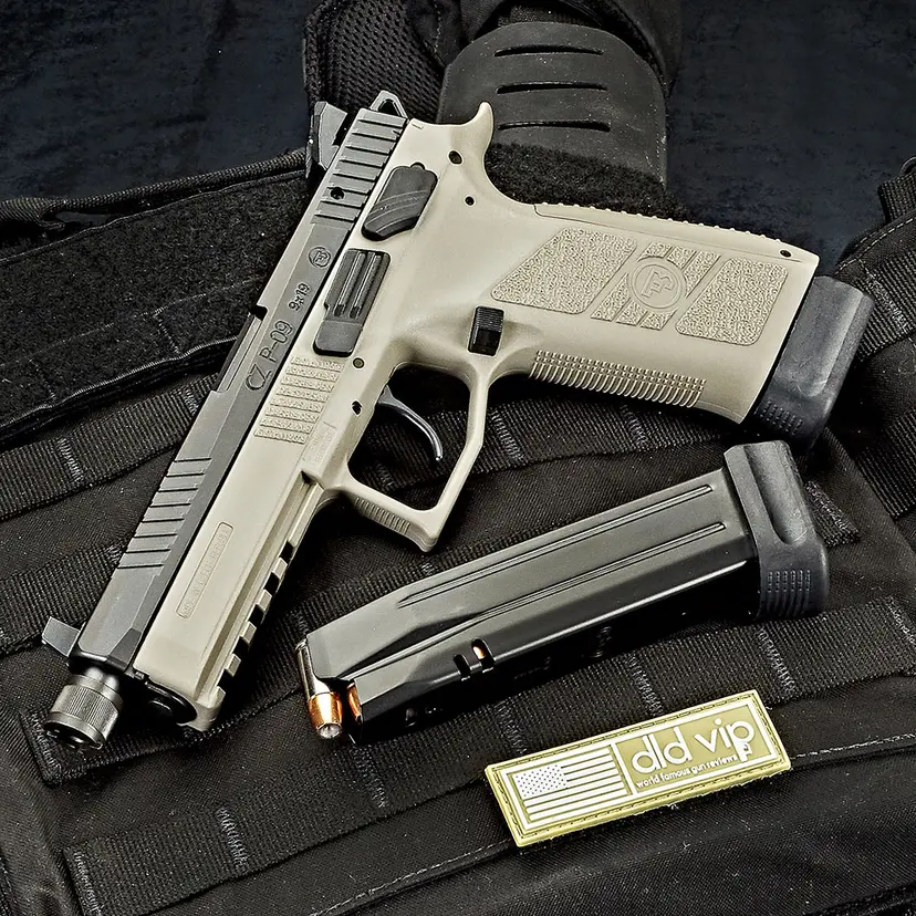 CZ P-09 9mm 5.2" DASA Suppressor Ready Urban Gray - 1