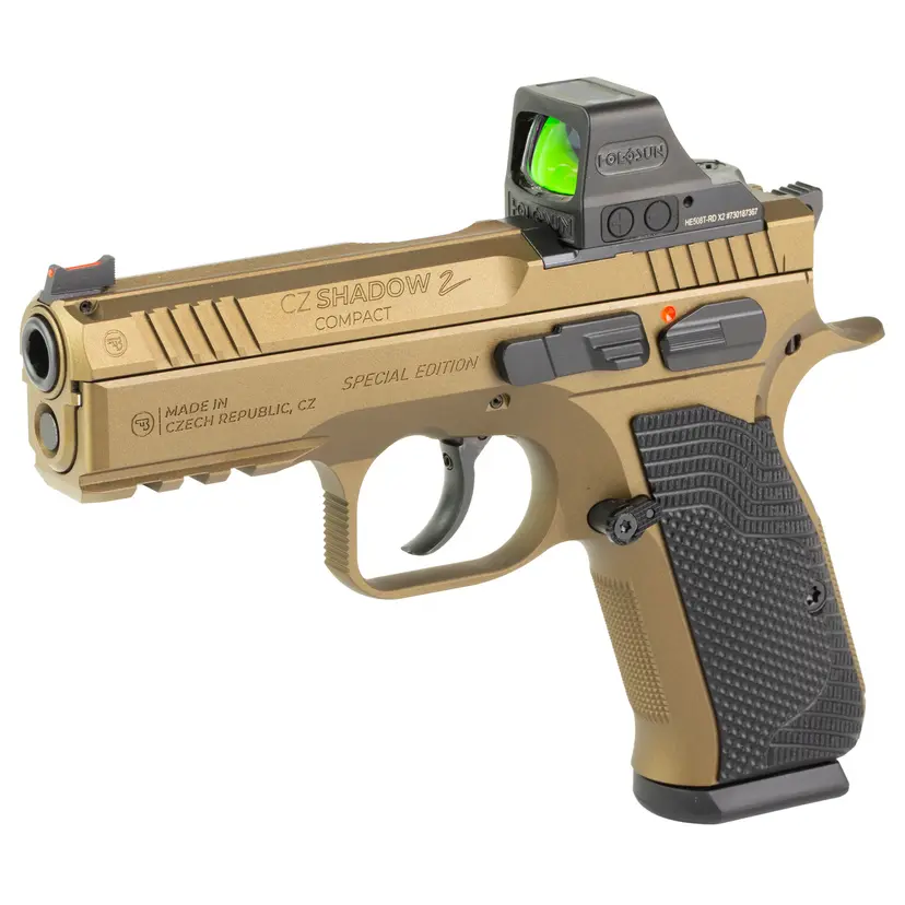 CZ Shadow 2 Compact 9mm Pistol with Holosun 508T X2 - 1