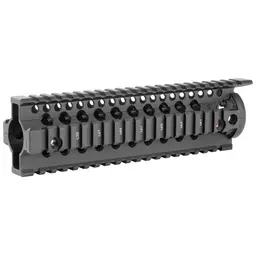 Daniel Defense Omega 9.0" Mid-Length Free Float Rail System for AR Rifles – Black, Drop-In 2 Piece - 1