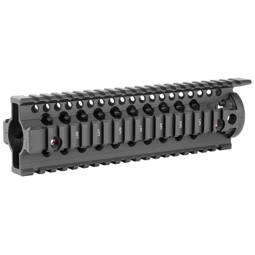 Daniel Defense Omega 9.0" Mid-Length Free Float Rail System for AR Rifles – Black, Drop-In 2 Piece - 1