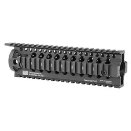 Daniel Defense Omega 9.0" Mid-Length Free Float Rail System for AR Rifles – Black, Drop-In 2 Piece - 2