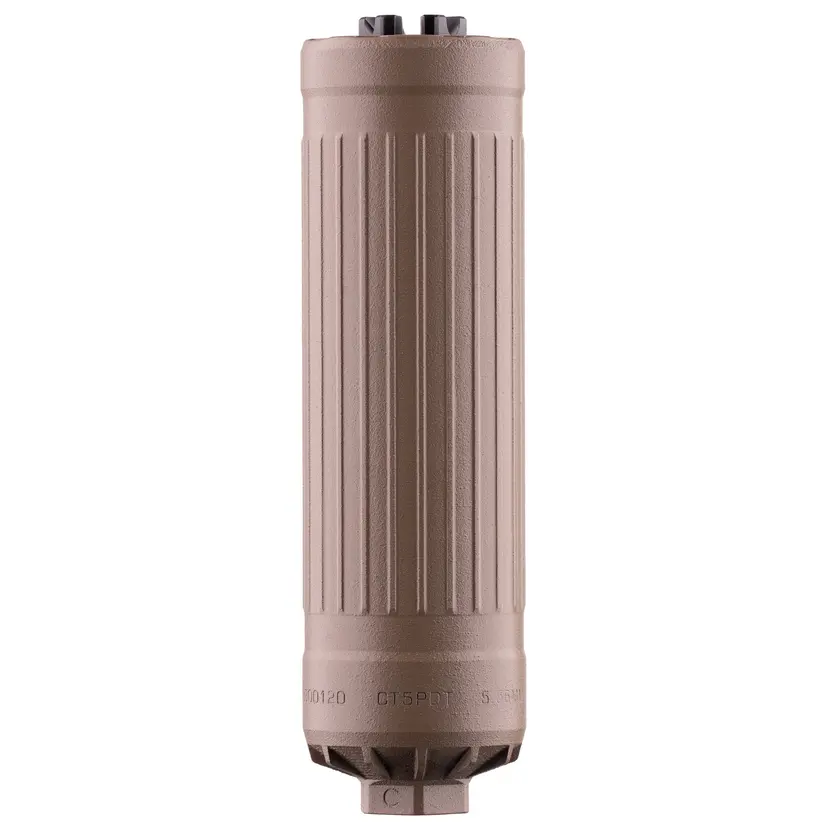 Dead Air Armament CT5P Patrol 5.56 NATO Suppressor 1/2x28 Direct Thread FDE Cerakote - 1