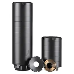 Dead Air Wolfman Multi Caliber Modular Suppressor Black Cerakote w/ Key Micro Adapter - 2
