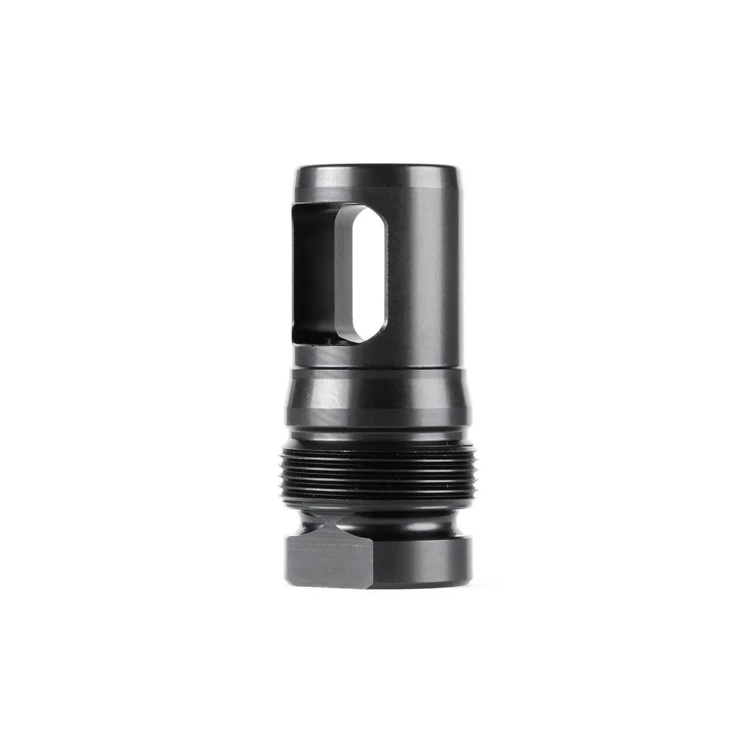 Dead Air Xemax Muzzle Brake M18X1 .338 Caliber Nitride Black – Precision Recoil Reduction