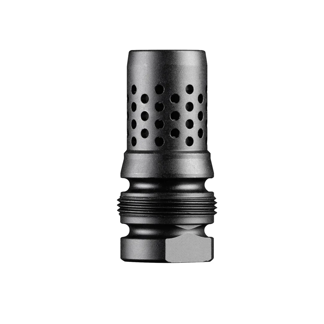 Dead Air Xeno Omni Muzzle Brake M14X1 RH 30 Caliber Nitride Black