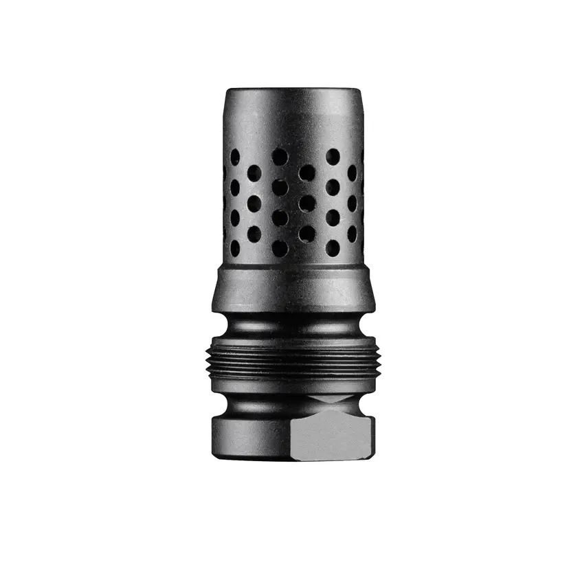 Dead Air Xeno Omni Muzzle Brake M14X1 RH 30 Caliber Nitride Black - 1
