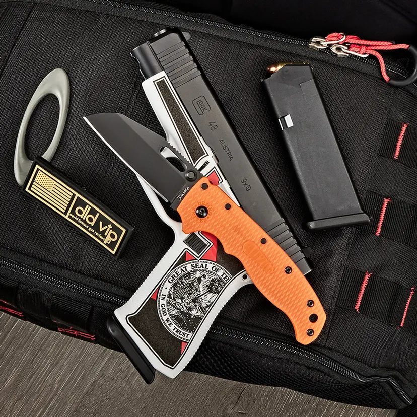Demko Knives AD 20.5 DLC Shark Foot Orange - 1