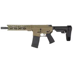 Diamondback Firearms DB15 Carbon AR Pistol 300 Blackout 10in Threaded Barrel FDE Cerakote SBA3 Brace 30rd - 1