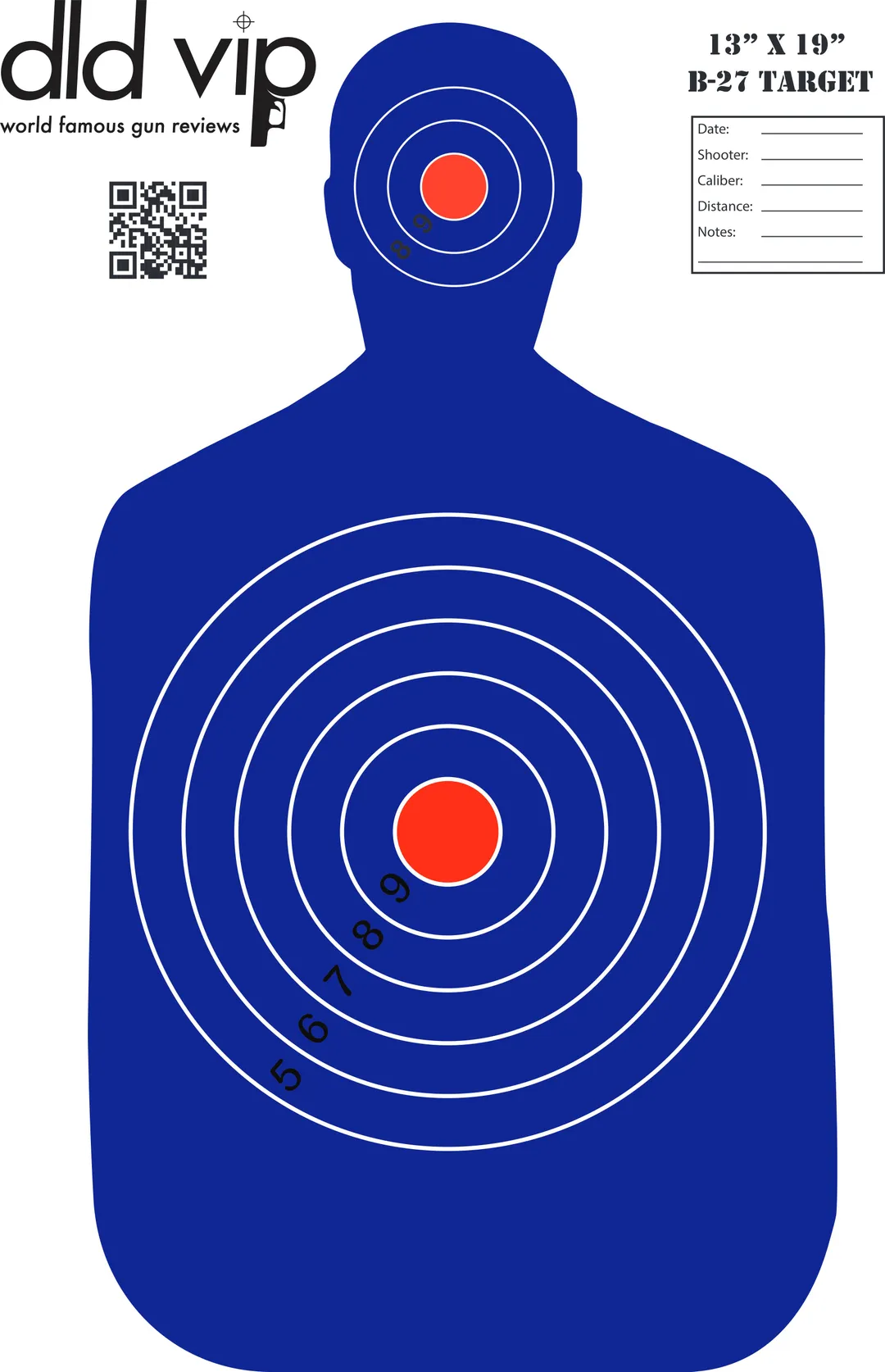 DLD VIP B27 Full Size Targets