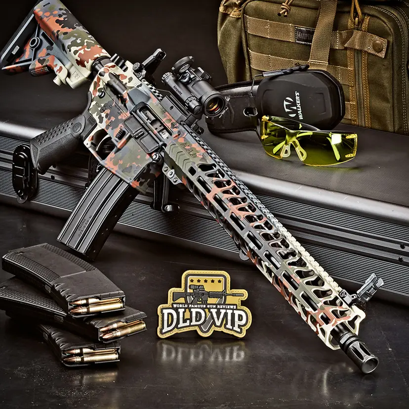 DLD VIP Battle Arms 5.56 16" Package w/ Custom Flecktarn Cerakote - 1