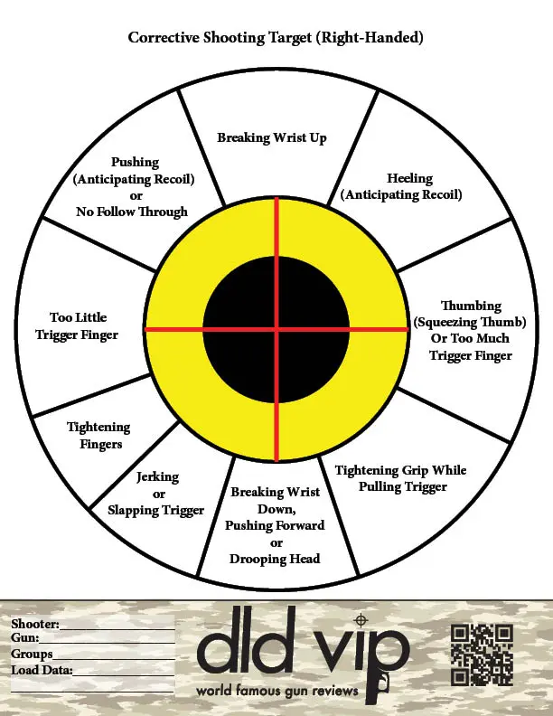 DLD VIP Corrective Shooting Target (Pack of 5) - 1