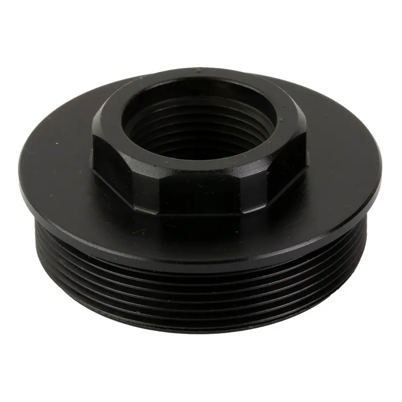 Energetic Armament Direct Thread Adapter 5/8x24 to 1.375x24 Stainless Steel Cerakote Black - 1