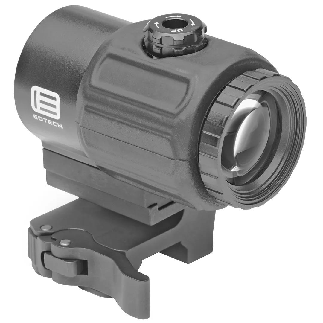EOTECH G43 3X Magnifier Black with QD Mount, Switch-to-Side, Tool-Free Adjustments – 34mm Optic