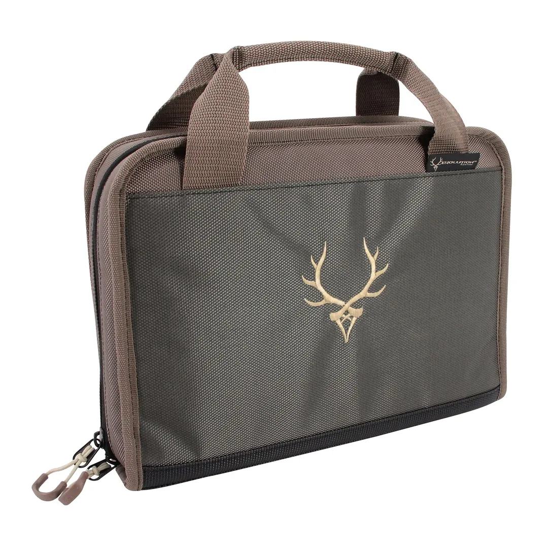 Evolution Outdoor Marksman Pistol Case Green – Fits 2 Full Size Pistols, Durable Polyester Soft Gun Bag