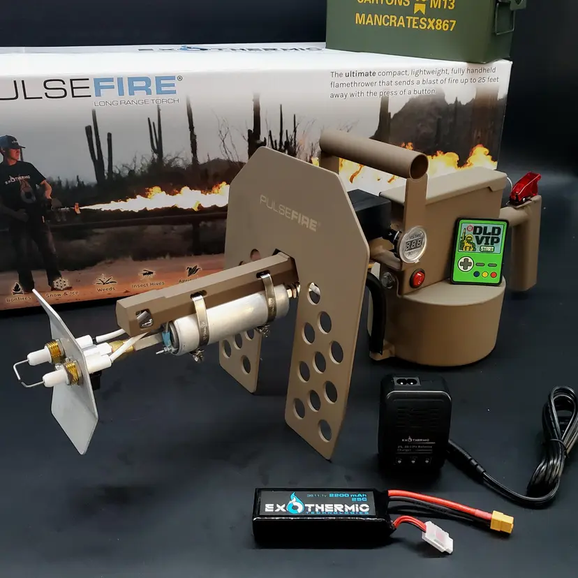 Exothermic Technologies Pulsefire LRT Handheld Flamethrower FDE - 1