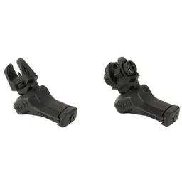 FAB Defense Offset Flip Up Front and Rear Sights Black – Picatinny Mount - 1