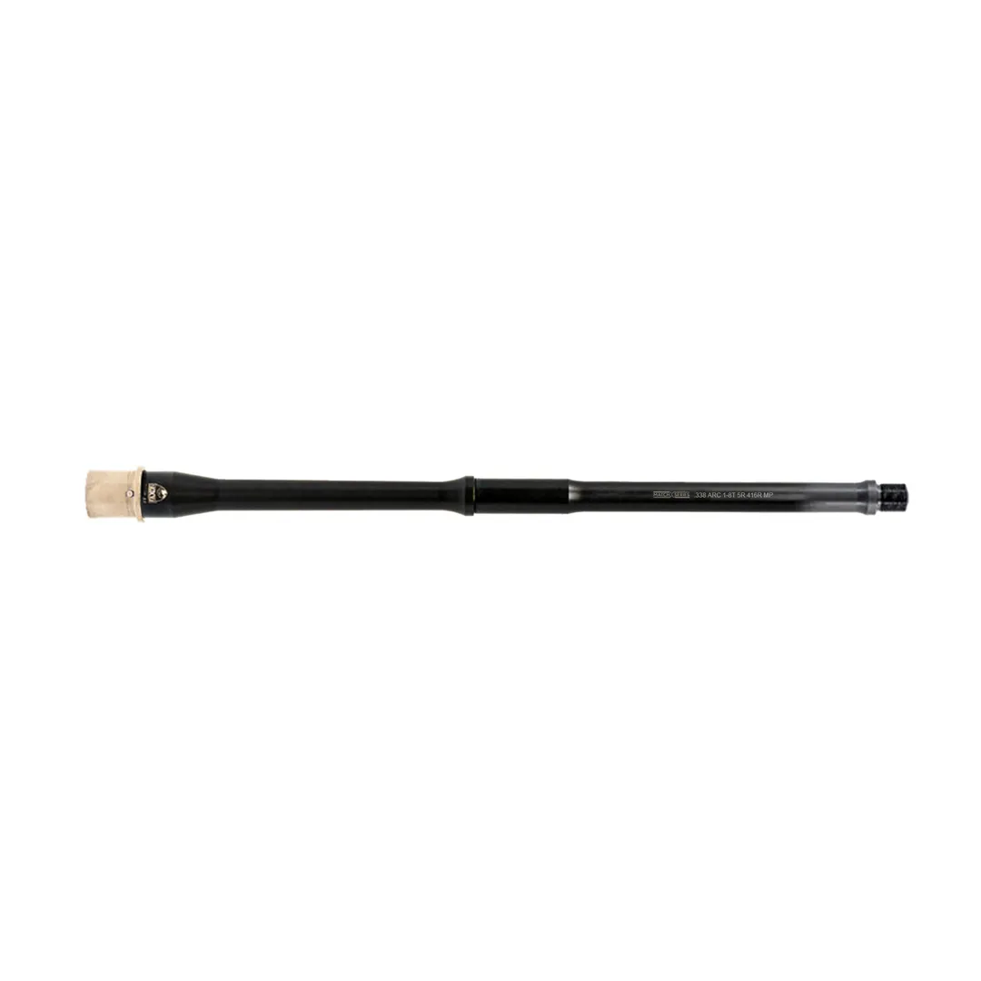 Faxon Match Series 16" Gunner Barrel 338 ARC for AR-15 – Nitride Black, Pistol-Length Gas