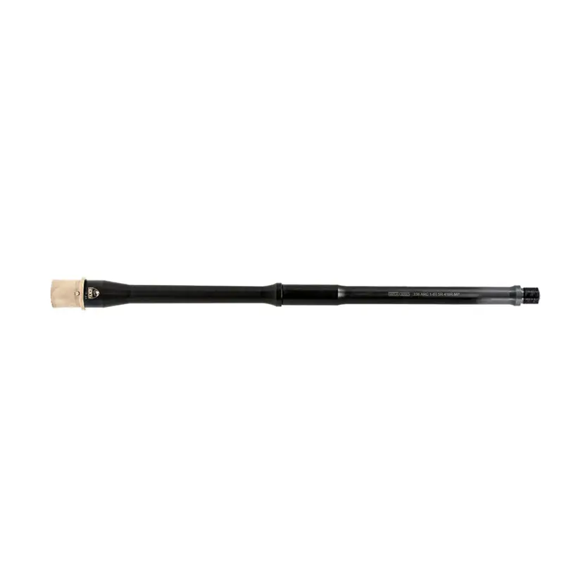 Faxon Match Series 16" Gunner Barrel 338 ARC for AR-15 – Nitride Black, Pistol-Length Gas - 1