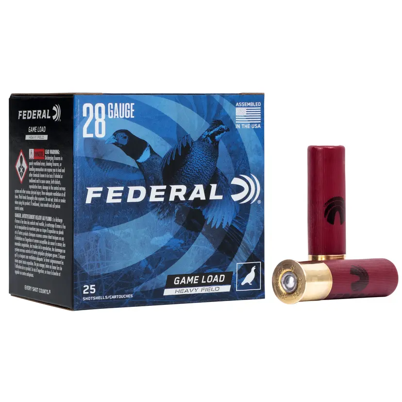 Federal Game Load Heavy Field 28 Gauge 2.75" #6 Lead Shot 1oz 25 Rounds - 1