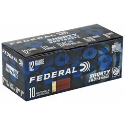 Federal Shorty Shotshell 12 Gauge 1.75" #8 Shot Ammo 10rd Box 100rd Case - 2