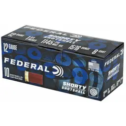 Federal Shorty Shotshell 12 Gauge 1.75" #8 Shot Ammo 10rd Box 100rd Case - 3