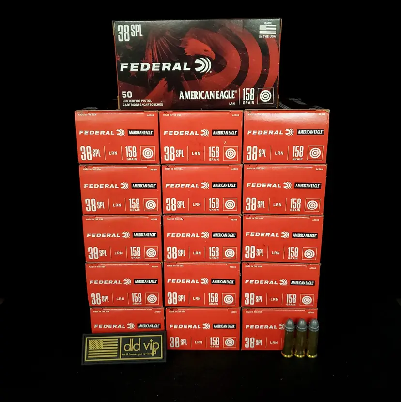 Federal American Eagle .38SPL 158Gr LRN 1000rd Case - 1