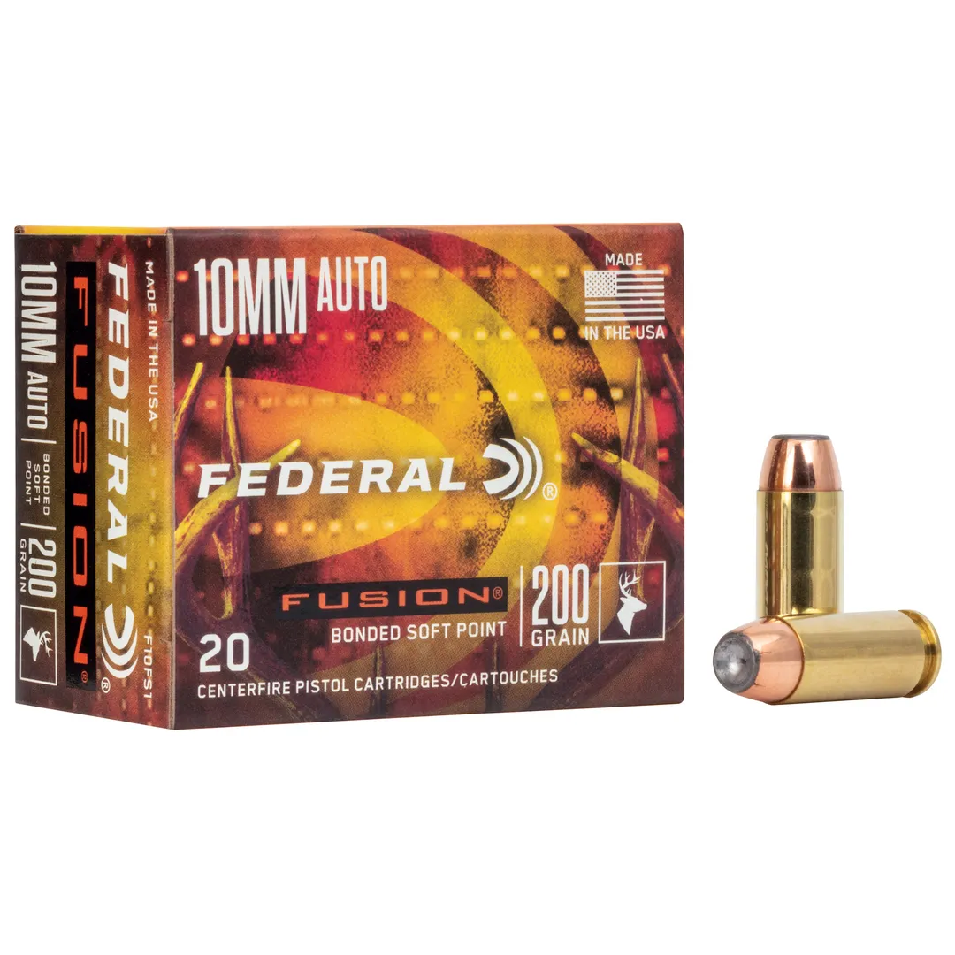 Federal Fusion 10MM 200Gr Soft Point, 20 Round Box