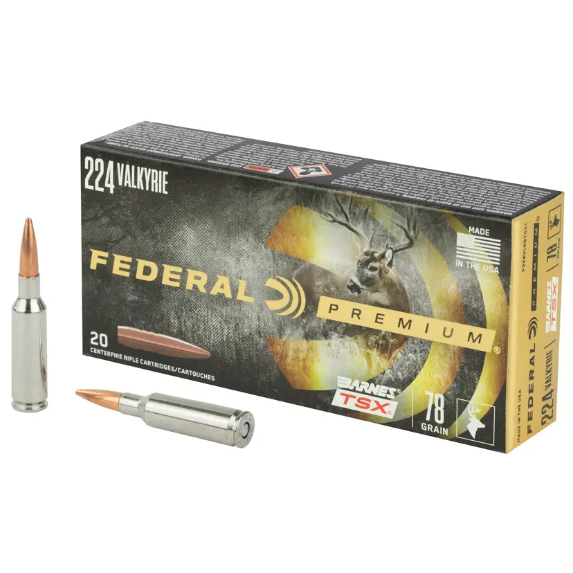 Federal Premium .224Valkyrie 78Gr Barnes TSX 20rd - 1